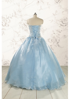 New Style 2015 Strapless Sweet 15 Dresses with Beading