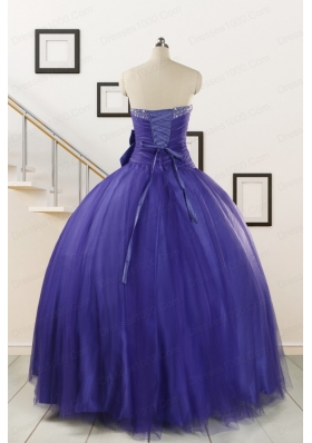 2015 Elegant Sweetheart Quinceanera Dresses with Bowknot