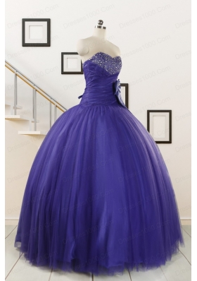 2015 Elegant Sweetheart Quinceanera Dresses with Bowknot