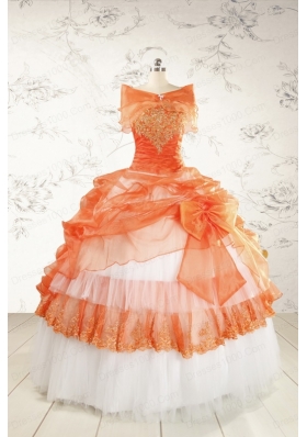 2015 Perfect Strapless Quinceanera Dresses with Beading