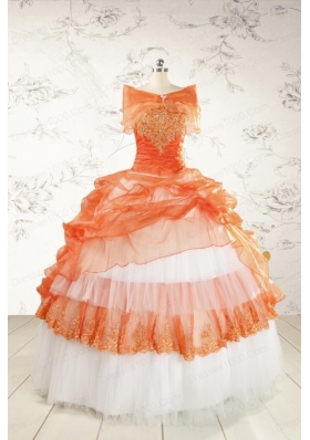 2015 Perfect Strapless Quinceanera Dresses with Beading