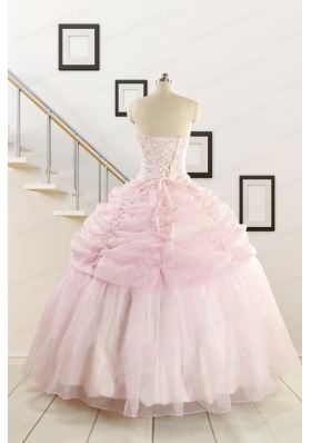 Pretty Strapless Quinceanera Dresses with Beading and Pick Ups