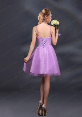 Pretty Halter A Line Prom Dresses with Hand Made Flowers