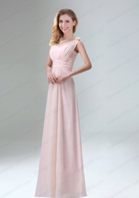 Beautiful Chiffon Prom Dress in Light Pink for 2015