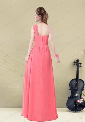 Decent Floor Length Belt One Shoulder Prom Dress Fitted