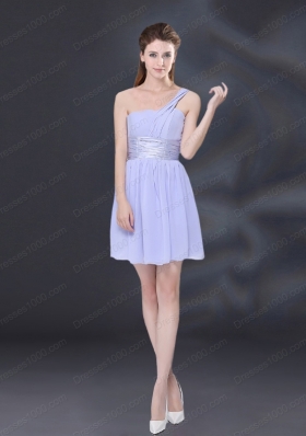 2015 Elegant Chiffon Lace Up Prom Dress in Lavender