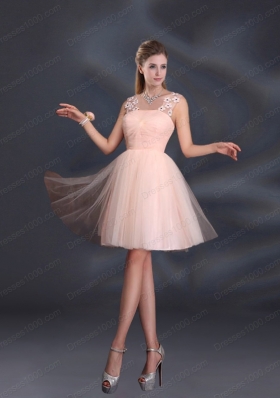 Baby Pink Mini Length 2015 The Most Popular Prom Dresses