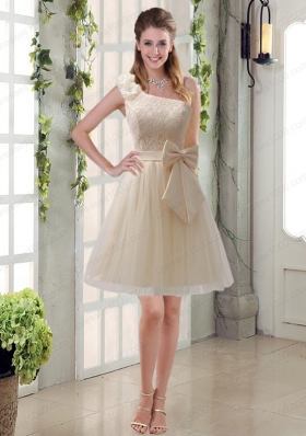 Elegant Princess Mini Length Lace Mother of the Bride Dresses with Bowknot