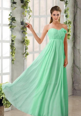 Empire V Neck Ruching Chiffon Mother of the Bride Dresses with Cap Sleeves