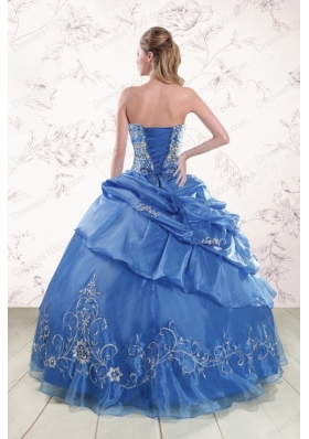 Appliques Exclusive Royal Blue Quinceanera Dresses For 2015