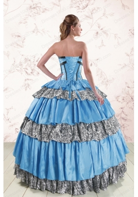 Unique Sweetheart Ball Gown Beading Quinceanera Dresses for 2015