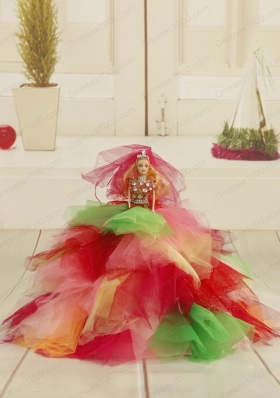 2015 Cheap Puffy Multi Color Quinceanera Dresses with Beading