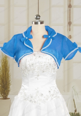 2015 Elegant Sweetheart Baby Blue Sweet 15 Dresses with Beading