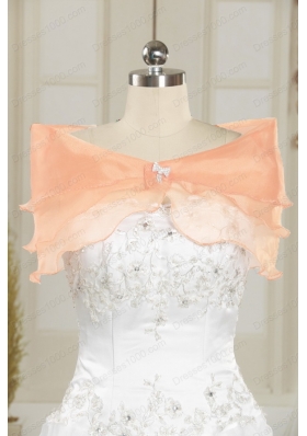 2015 Elegant Sweetheart Leopard Quinceanera Dresses in Orange