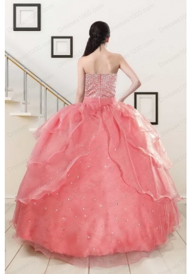 Elegant Beaded Ball Gown Sweetheart Quinceanera Dresses