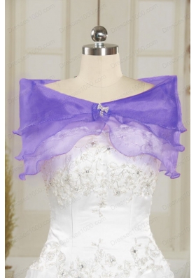 Fashionable Sweetheart Purple Sweet 15 Dresses with Appliques for 2015