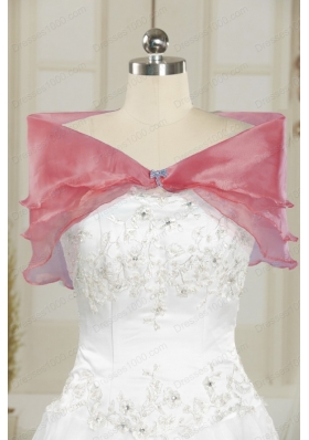 In Stock Beautiful Sweetheart Beading Quinceanera Dresses in Watermelon