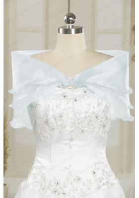 In Stock Discount Straps Quinceanera Dresses with Appliques and Beading