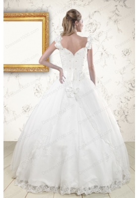 In Stock Discount Straps Quinceanera Dresses with Appliques and Beading