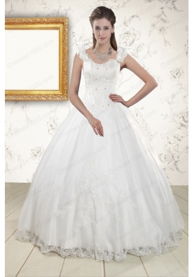 In Stock Discount Straps Quinceanera Dresses with Appliques and Beading