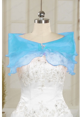 In Stock Sweetheart Beading Quinceanera Dress in Aqua Blue