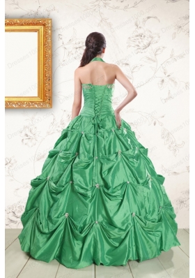 In Stock Halter Top Sweet 16 Dresses with Appliques