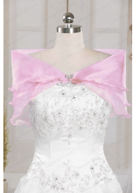 In Stock Sweet Spaghetti Straps Quinceanera Dresses in Pink