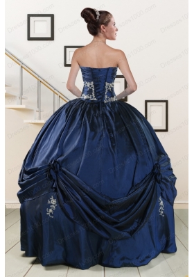 In Stock Sweetheart Quinceanera Gowns with Appliques