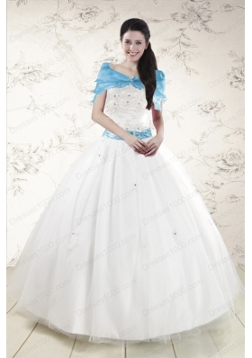 In Stock White Quinceanera Dresses with Appliques