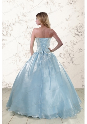 New Style Cheap Beading Sweet 15 Dresses with Strapless