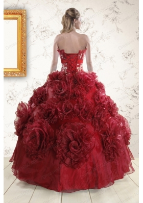 Unique Quinceanera Dresses with Hand Made Flowers for 2015