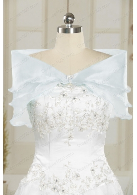 2015  Cheap Sweetheart Ball Gown Quinceanera Dresses with Appliques