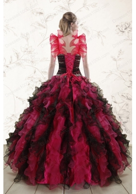 Cheap Multi Color 2015 Quinceanera Dresses with Sweetheart