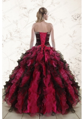Cheap Multi Color 2015 Quinceanera Dresses with Sweetheart