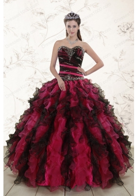 Cheap Multi Color 2015 Quinceanera Dresses with Sweetheart