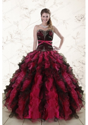 Cheap Multi Color 2015 Quinceanera Dresses with Sweetheart
