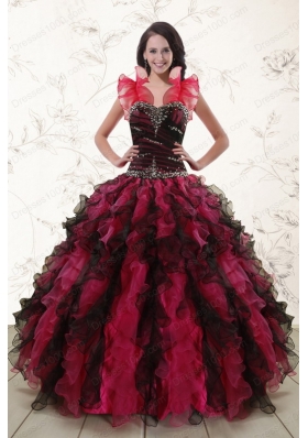 Cheap Multi Color 2015 Quinceanera Dresses with Sweetheart