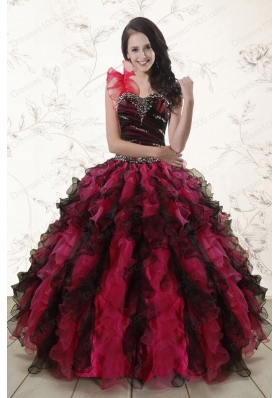 Cheap Multi Color 2015 Quinceanera Dresses with Sweetheart