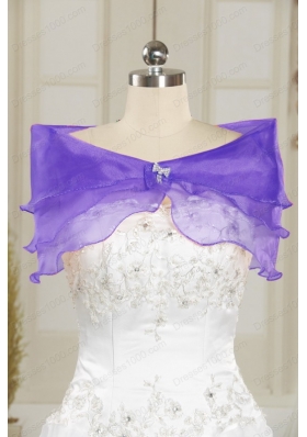 Cheap Sweetheart Appliques Purple Quinceanera Dress for 2015