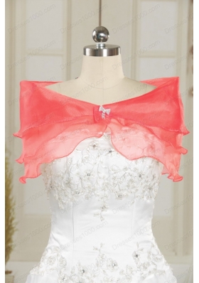 Fashionable Beaded Watermelon Quinceanera Dresses for 2015