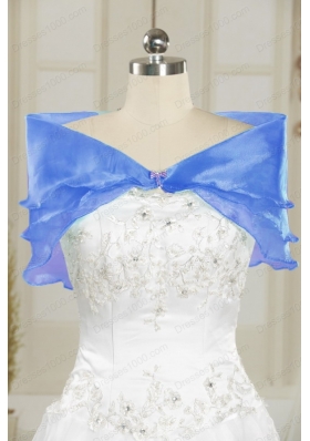 Fashionable Royal Blue 2015 Quinceanera Dresses with Appliques and Ruffles