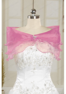 New Style Appliques Baby Pink Dresses for Quinceanera