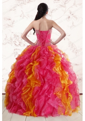 New Style  Beading Quinceanera Dresses in Multi color