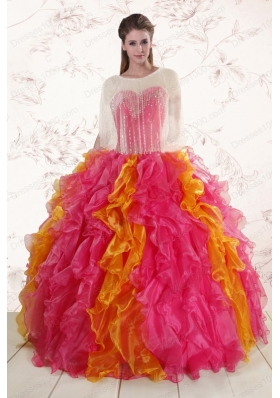 New Style  Beading Quinceanera Dresses in Multi color