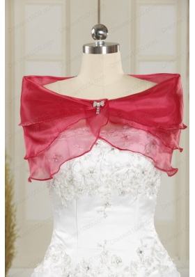 New Style One Shoulder Appliques and Pick Ups Quinceanera Dresses in Fuchsia