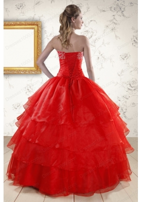 New Style Strapless Quinceanera Dresses for 2015