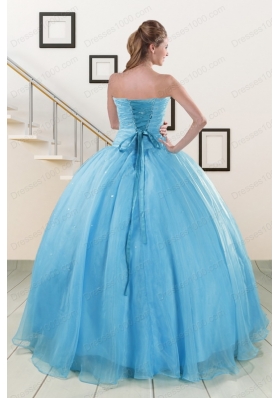 New Style Strapless Quinceanera Dresses with Appliques