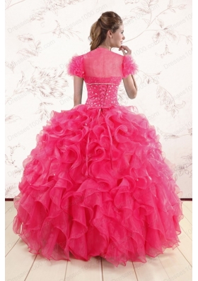 Most Popular Ruffles and Beaded Wonderful Quinceanera Gowns for 2015