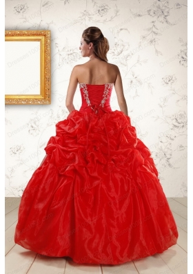 most popular Sweetheart  Quinceanera Gowns with Appliques