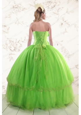 Most Popular Sweetheart  Quinceanera Gowns with Beading and Bowknot